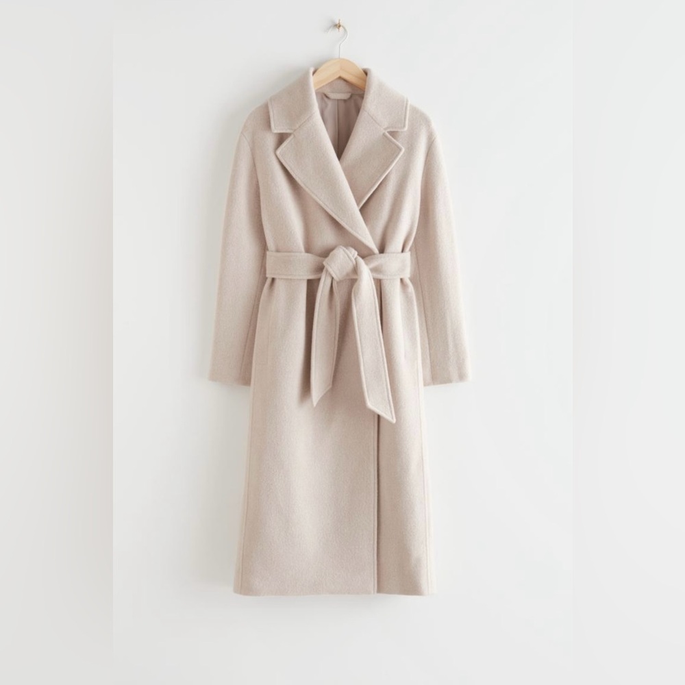 & Other Stories wool blend coat